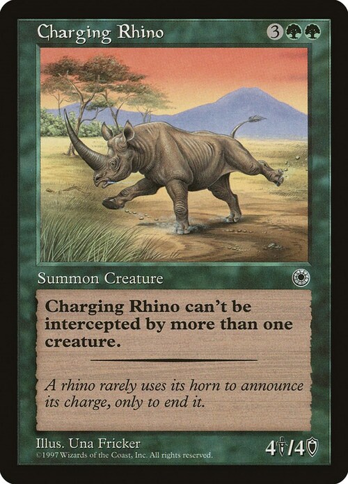 Charging Rhino Card Front