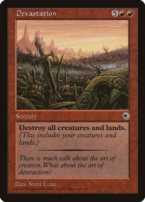 Devastation Card Front