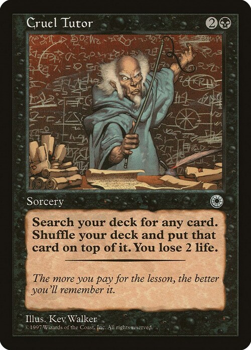 Cruel Tutor Card Front