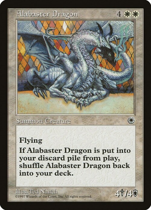 Alabaster Dragon Card Front