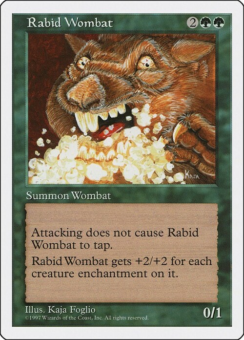 Rabid Wombat Card Front