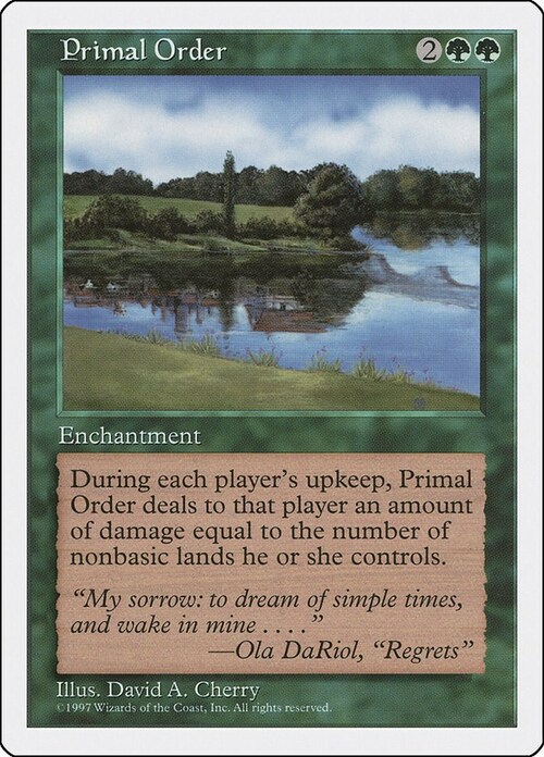 Primal Order Card Front