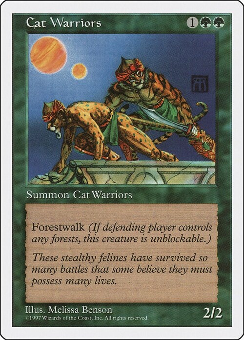 Cat Warriors Card Front