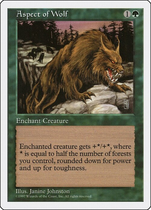 Aspect of Wolf Card Front