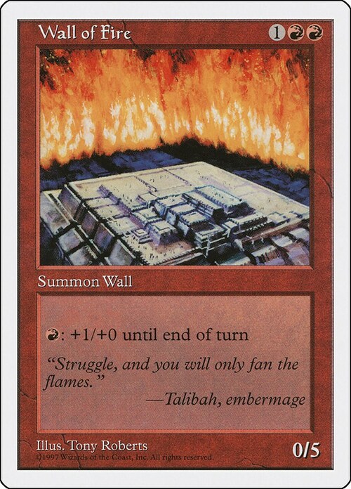 Wall of Fire Card Front