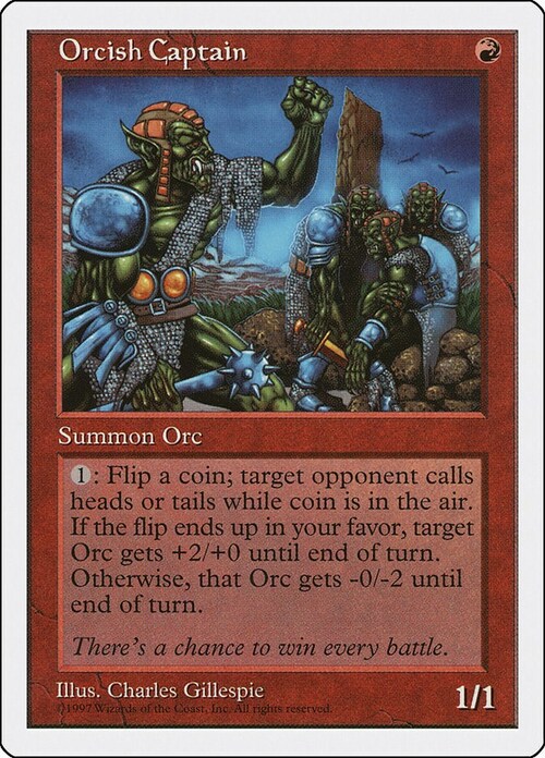 Orcish Captain Card Front