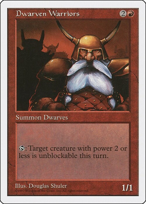 Dwarven Warriors Card Front