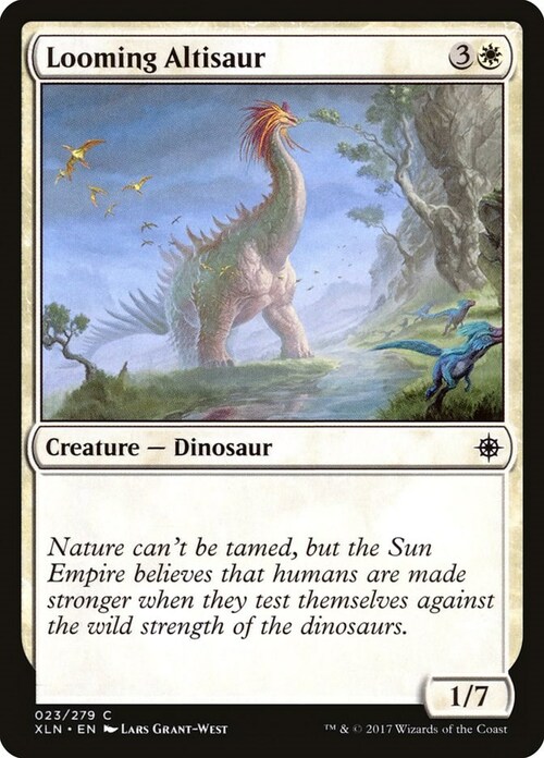 Looming Altisaur Card Front