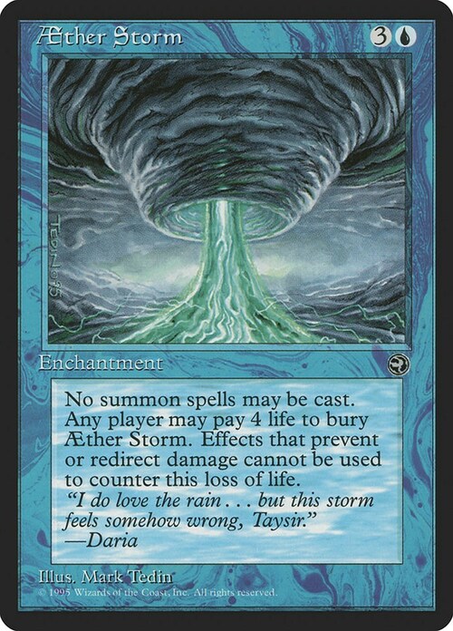 Aether Storm Card Front