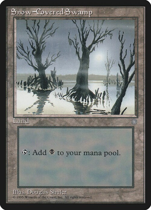 Snow-Covered Swamp Card Front