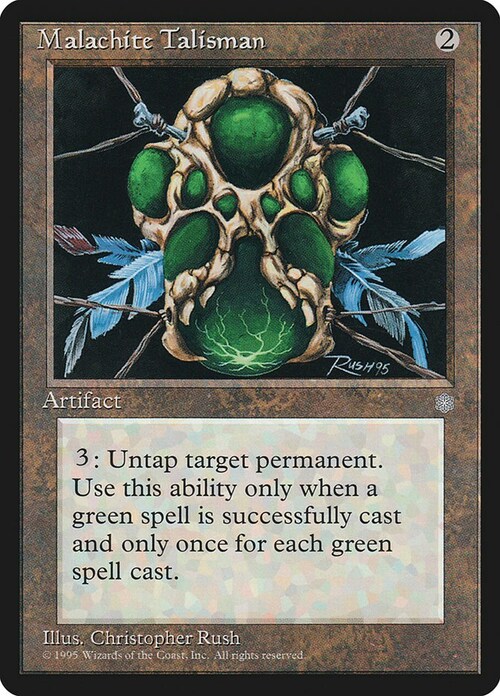 Malachite Talisman Card Front