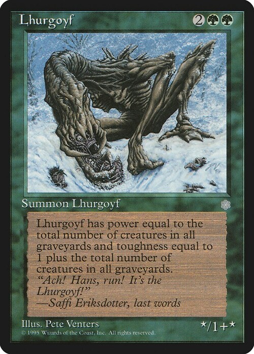 Lhurgoyf Card Front