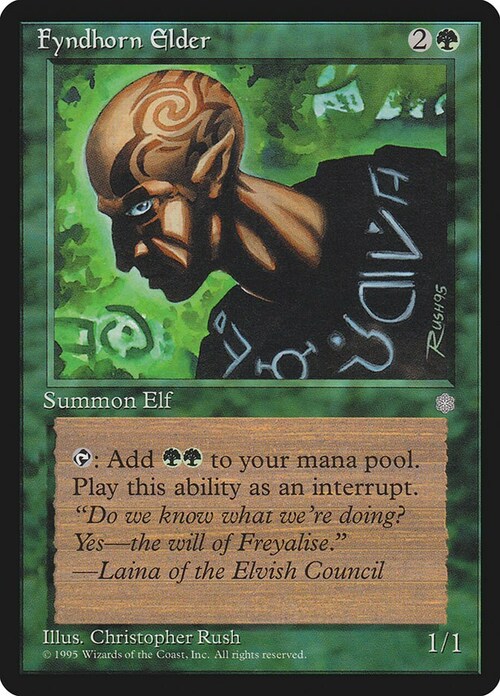 Fyndhorn Elder Card Front