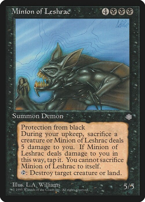 Minion of Leshrac Card Front