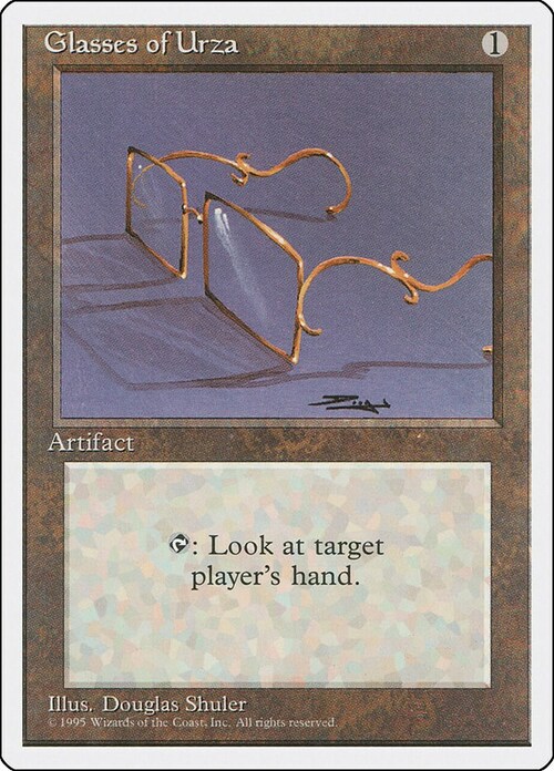 Glasses of Urza Card Front