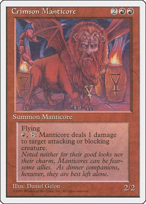 Crimson Manticore Card Front