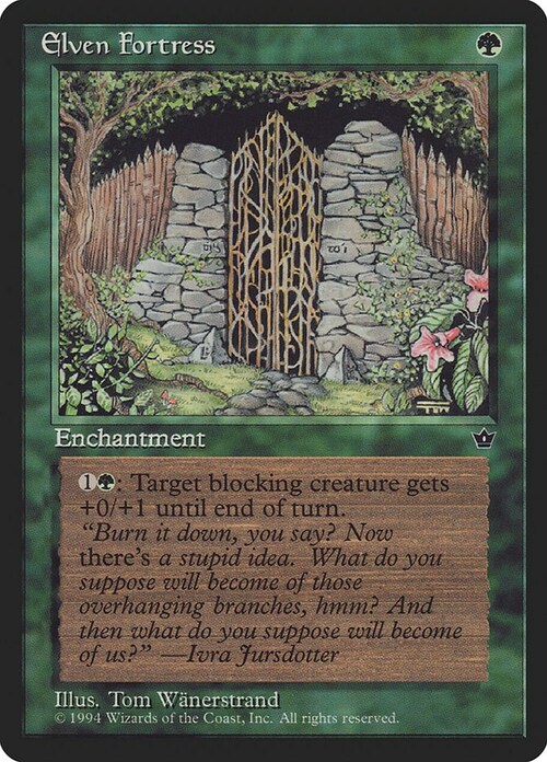 Elven Fortress Card Front