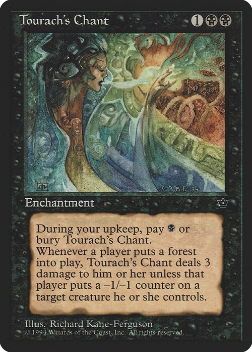 Tourach's Chant Card Front