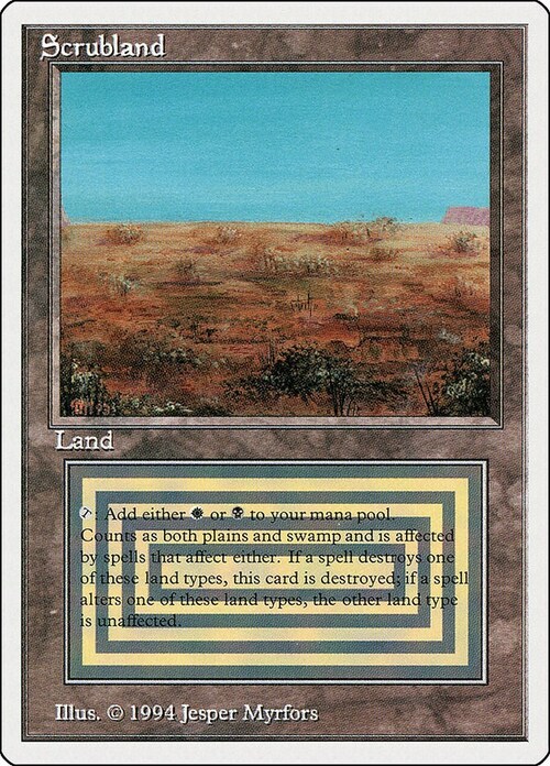 Scrubland Card Front