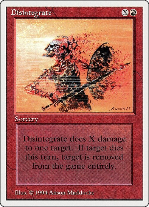 Disintegrate Card Front