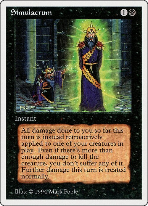 Simulacrum Card Front