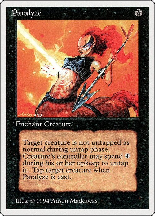 Paralyze Card Front