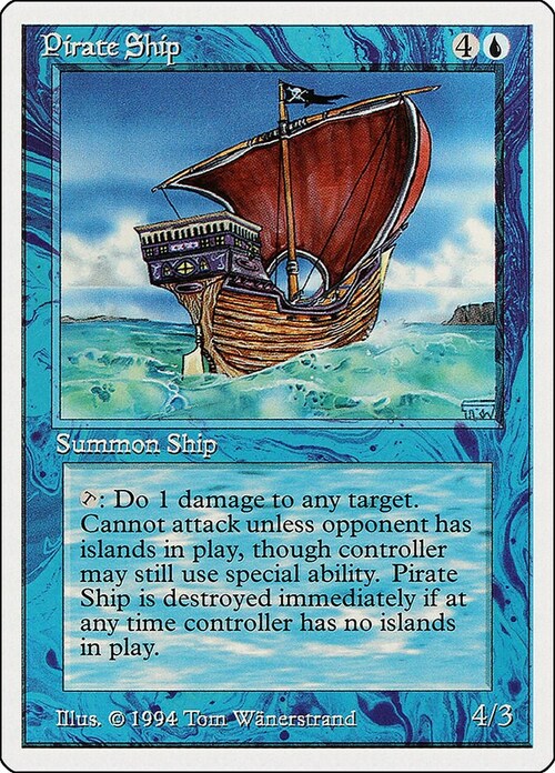 Pirate Ship Card Front