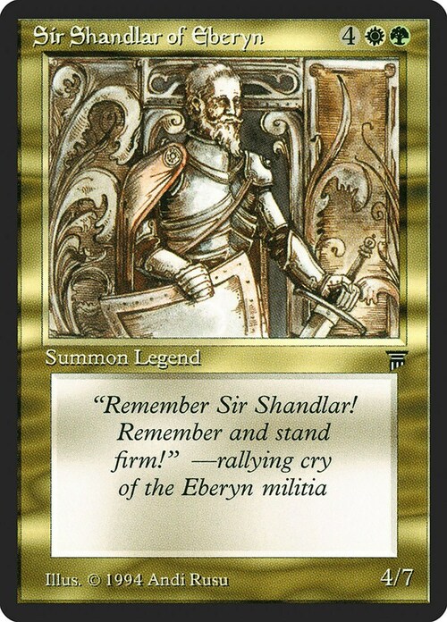 Sir Shandlar of Eberyn Card Front