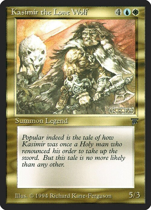 Kasimir the Lone Wolf Card Front