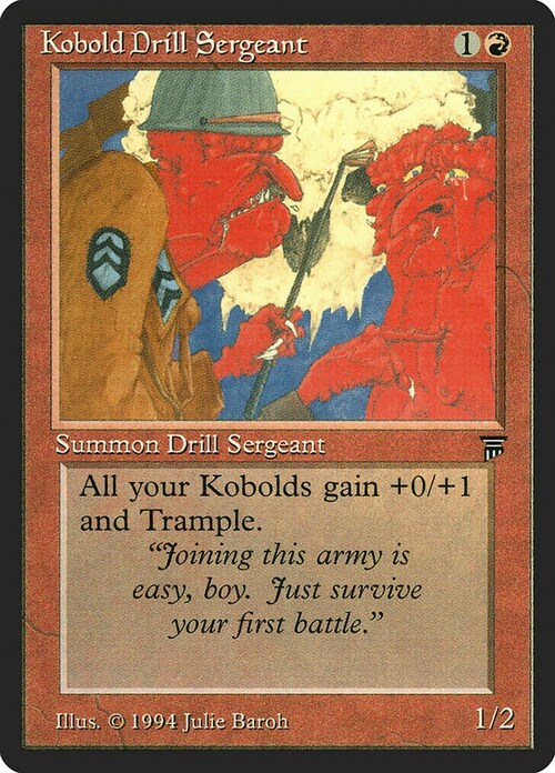 Kobold Drill Sergeant Card Front