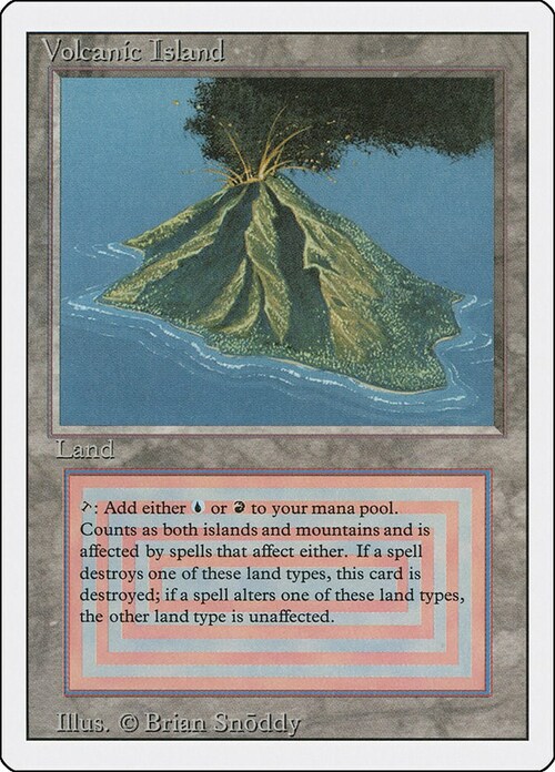 Volcanic Island Card Front