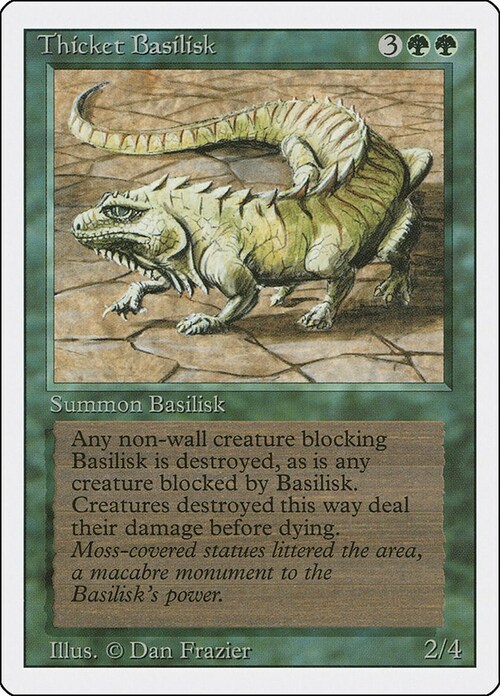 Thicket Basilisk Card Front