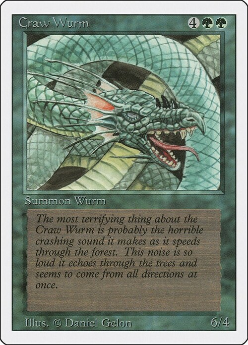 Craw Wurm Card Front