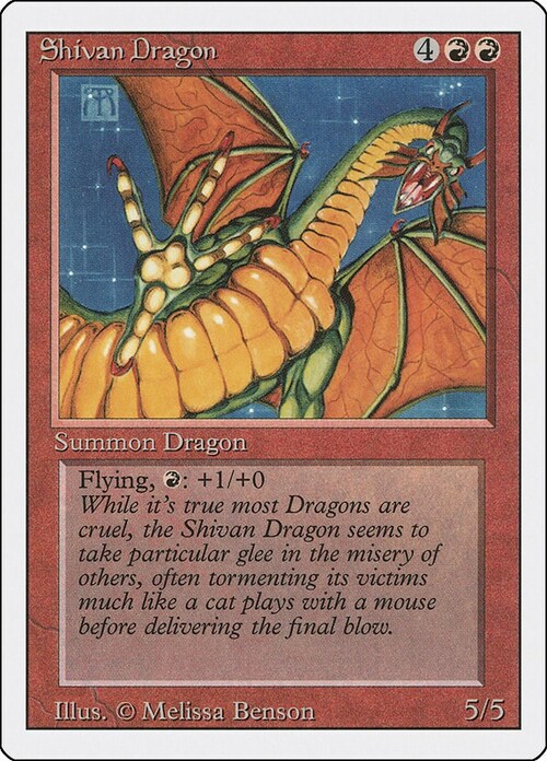 Shivan Dragon Card Front