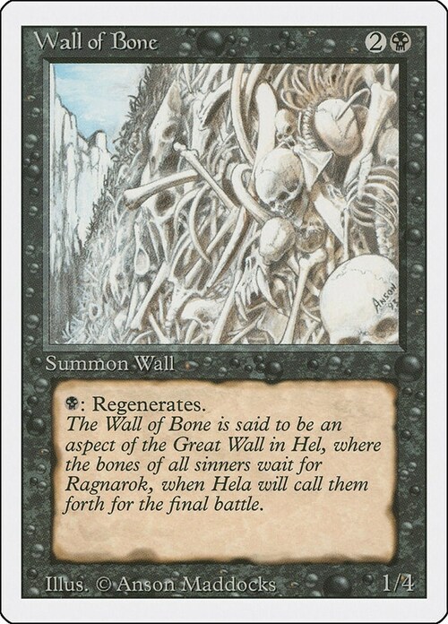 Wall of Bone Card Front