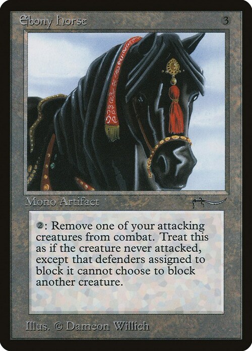 Ebony Horse Card Front