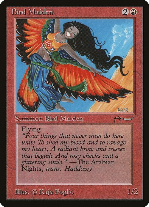 Bird Maiden Card Front