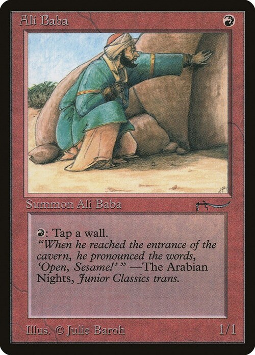 Ali Baba Card Front