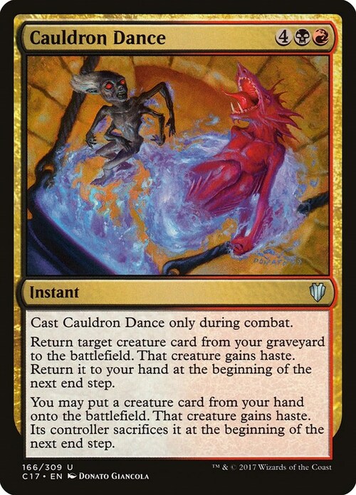 Cauldron Dance Card Front