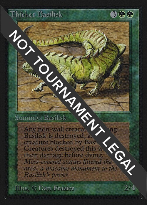 Thicket Basilisk Card Front