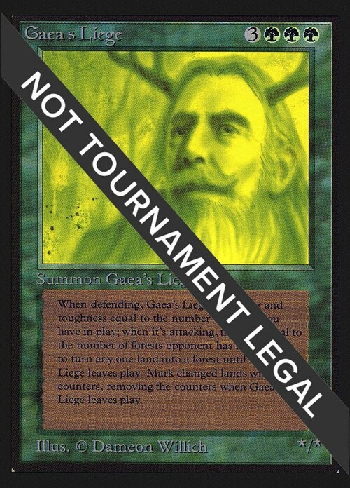 Gaea's Liege Card Front