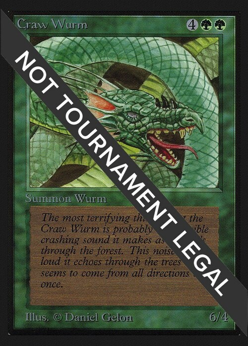 Craw Wurm Card Front