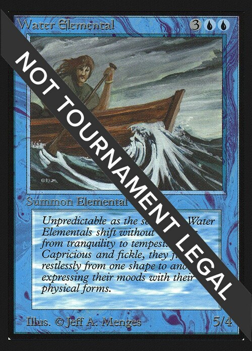 Water Elemental Card Front