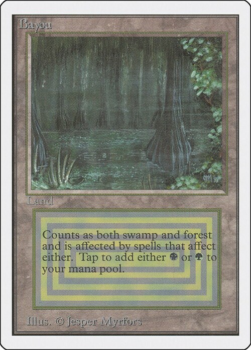 Bayou Card Front