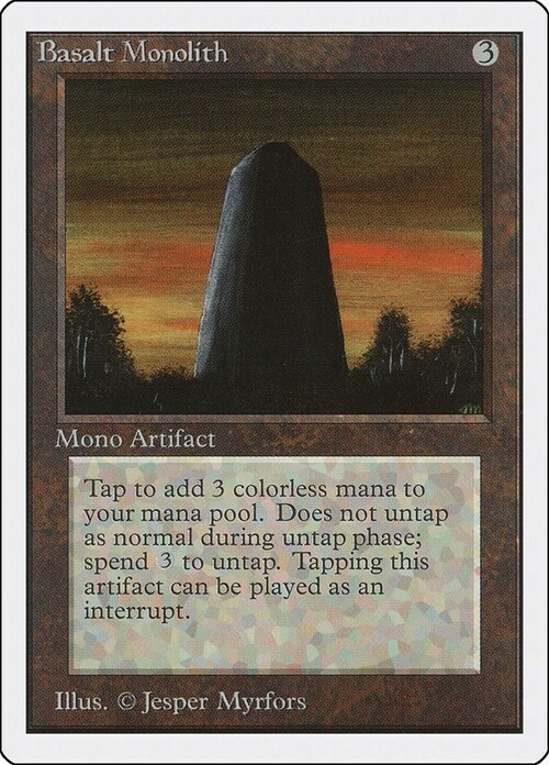 Basalt Monolith Card Front