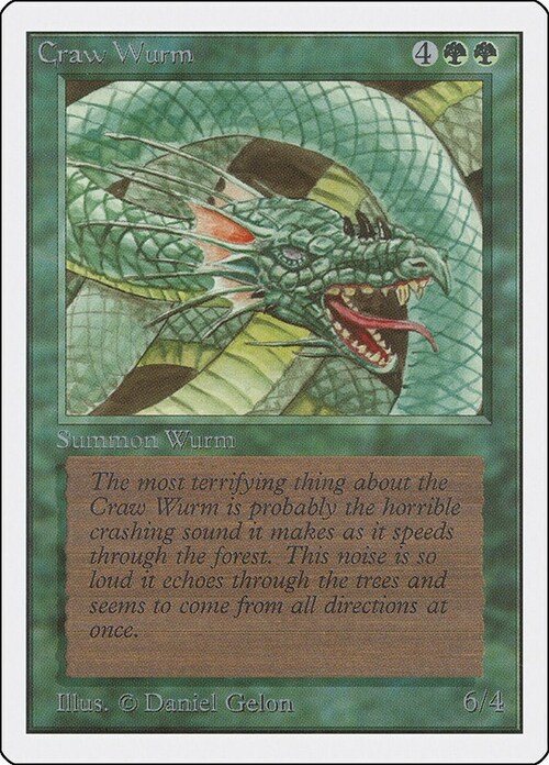 Craw Wurm Card Front