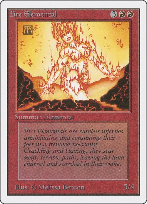 Fire Elemental Card Front