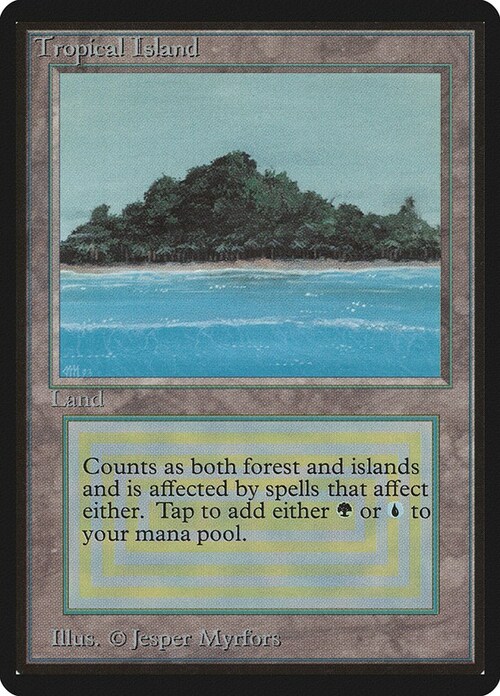 Tropical Island Card Front