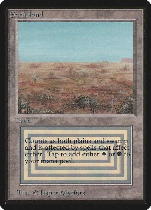 Scrubland Card Front