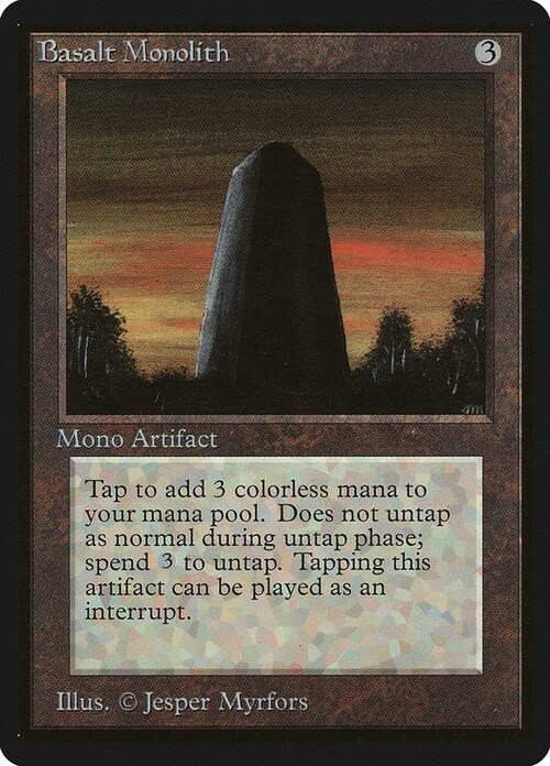 Basalt Monolith Card Front